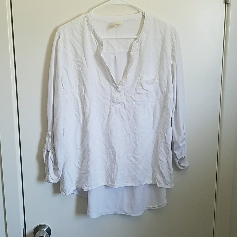 White high-low top